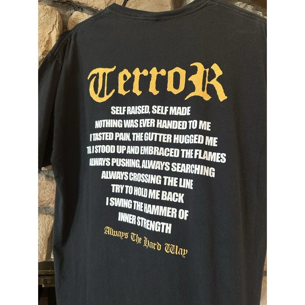 VTG 2006 Terror Always The Hard Way Band Concert Tour T-Shirt RARE Mens Sz L Y2K - Picture 3 of 6